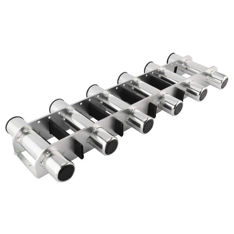 NovelBee Aluminum Alloy 6 Tubes Fishing Rod Holder for Boat Yacht - Image 5